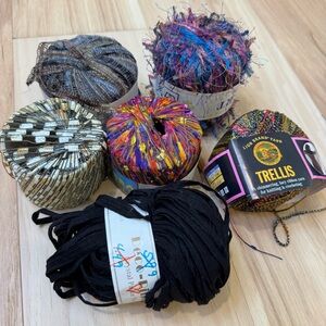 Mixed Media Craft Yarn Bundle of 6